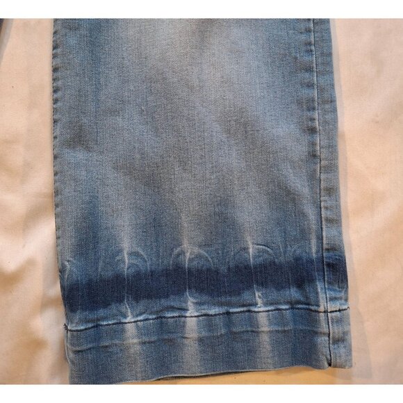 Style & Co Womens Wide Crop Jeans Blue Denim Size 16 Boho Classic - Picture 2 of 9